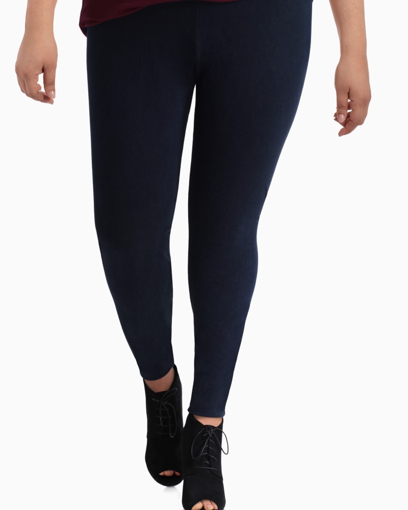 Front of plus size Milan Denim Legging by Lysse for Dia | Dia&Co | dia_product_style_image_id:116548